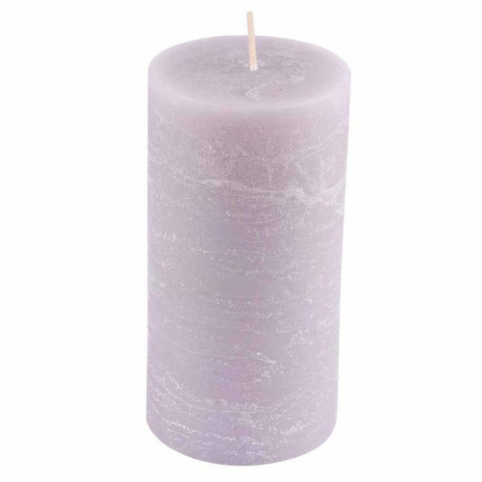 Bougies Pilier Rustiques Spaas 80/110 Mm - Vert Foncé - 65h De Brûlage - Ambiance Chaleureuse
