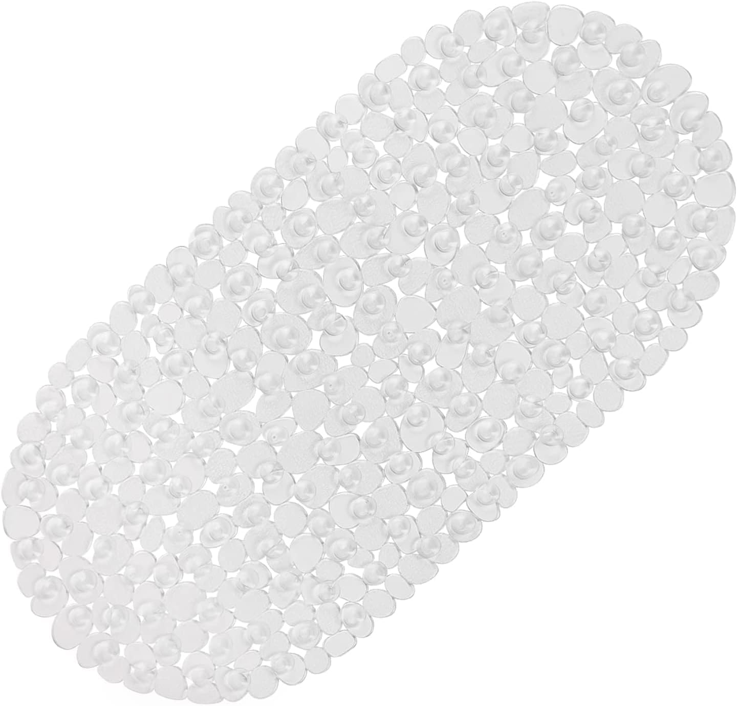 Dywanik łazienkowy Pebble, przezroczysty, antypoślizgowy, z przyssawką, do prysznica, do odpływu wanny, nadający się do prania w pralce, bezpieczny,