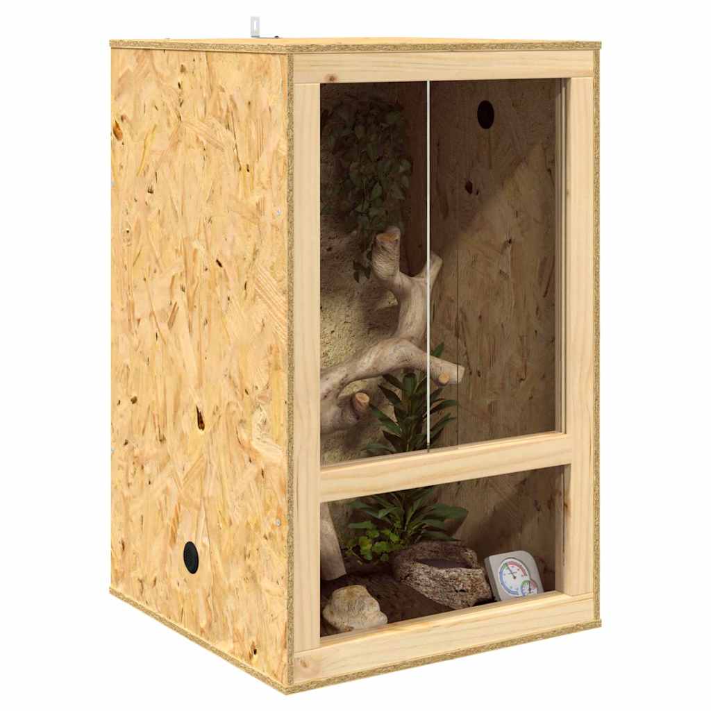 Terrario Marrón 50 x 50 x 80 cm OSB vidaXL - 4