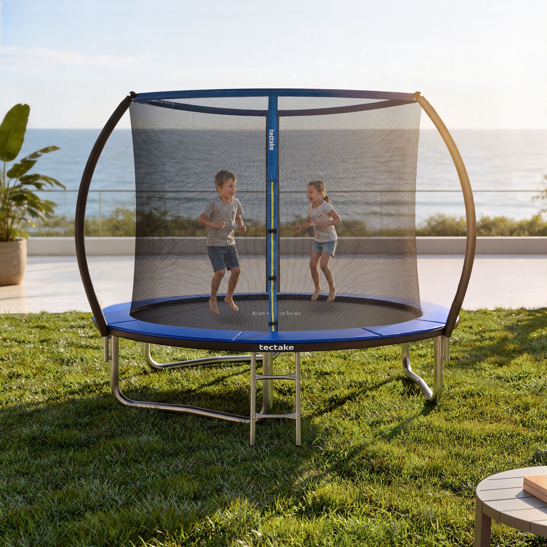 TECTAKE Trampolim Ø 244 cm, certificado GS - 2