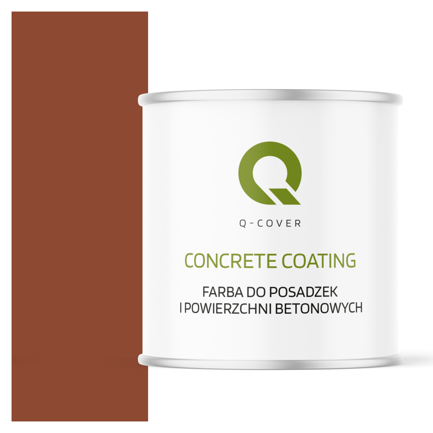 Farba do Posadzek i Powierzchni Betonowych Q-Cover Ceglasty RAL8004 2.5L