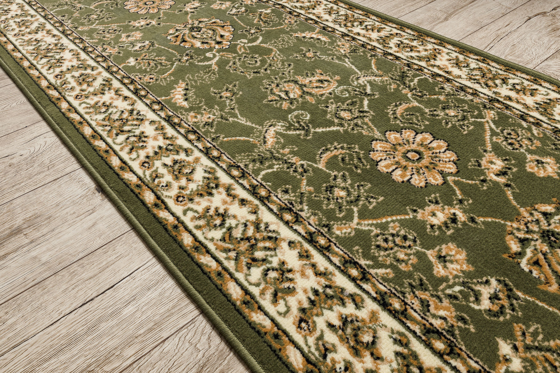 CHODNIK BCF MORAD Klasyk klasyczny oliwka zielony 100 cm 100x860 cm - 3