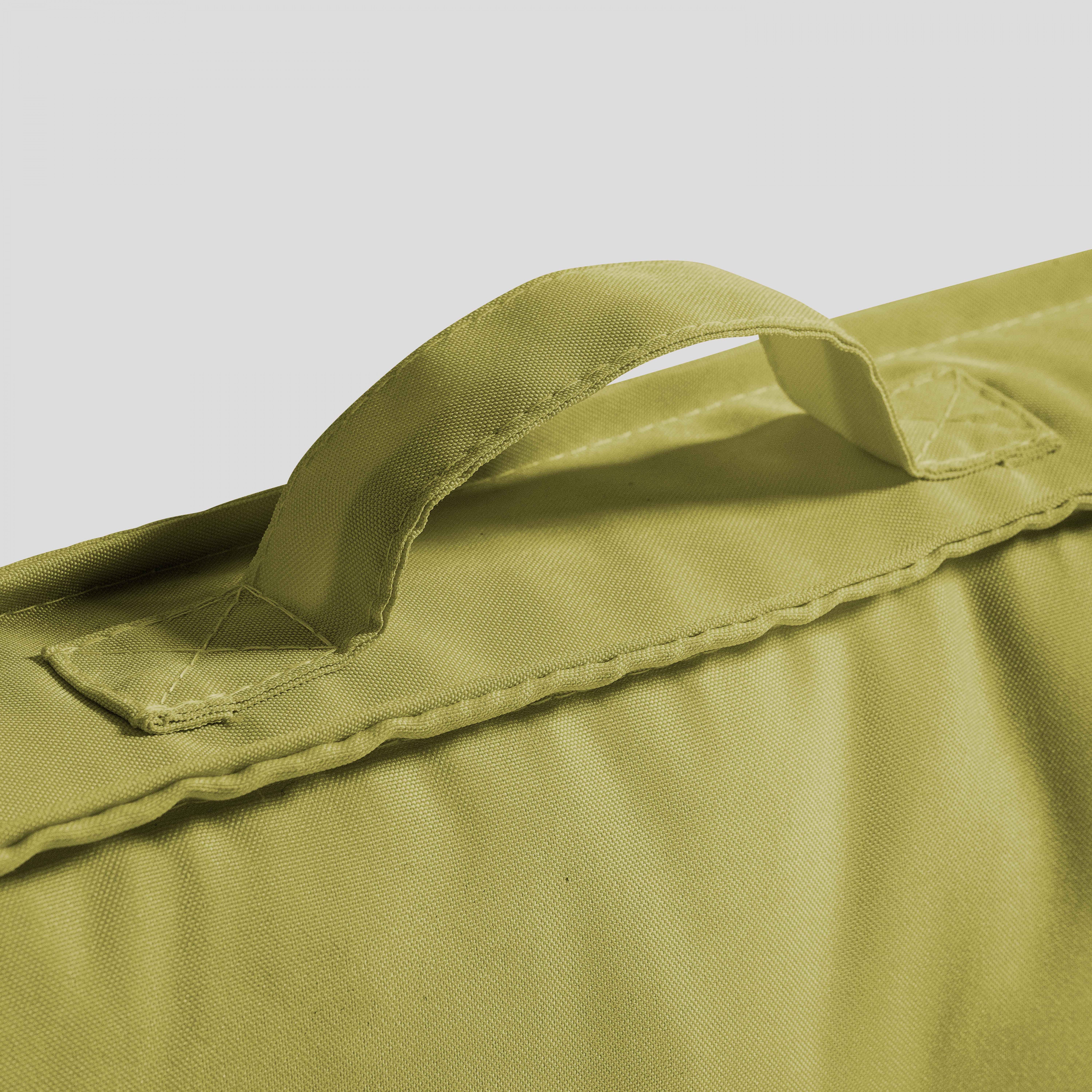 Lot 2 coussins palette dossier polyester vert 60x40x12 cm - 3