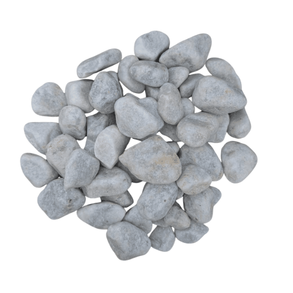 BIG BAG de +/- 400kg (2,5 M²) Galet Marbre Blanc 40/60 mm - Livraison STANDARD