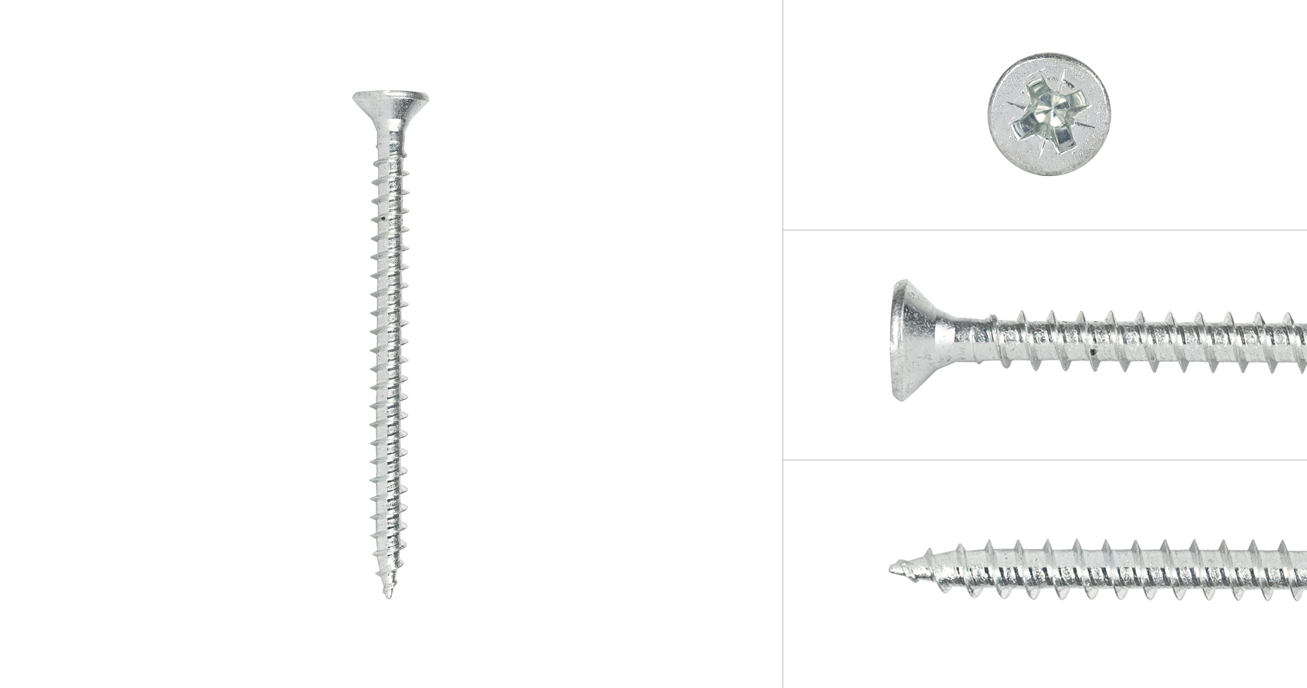 SKIR'CO (30 Pezzi) Viti In Acciaio Zincato 5,0 X 65 Mm