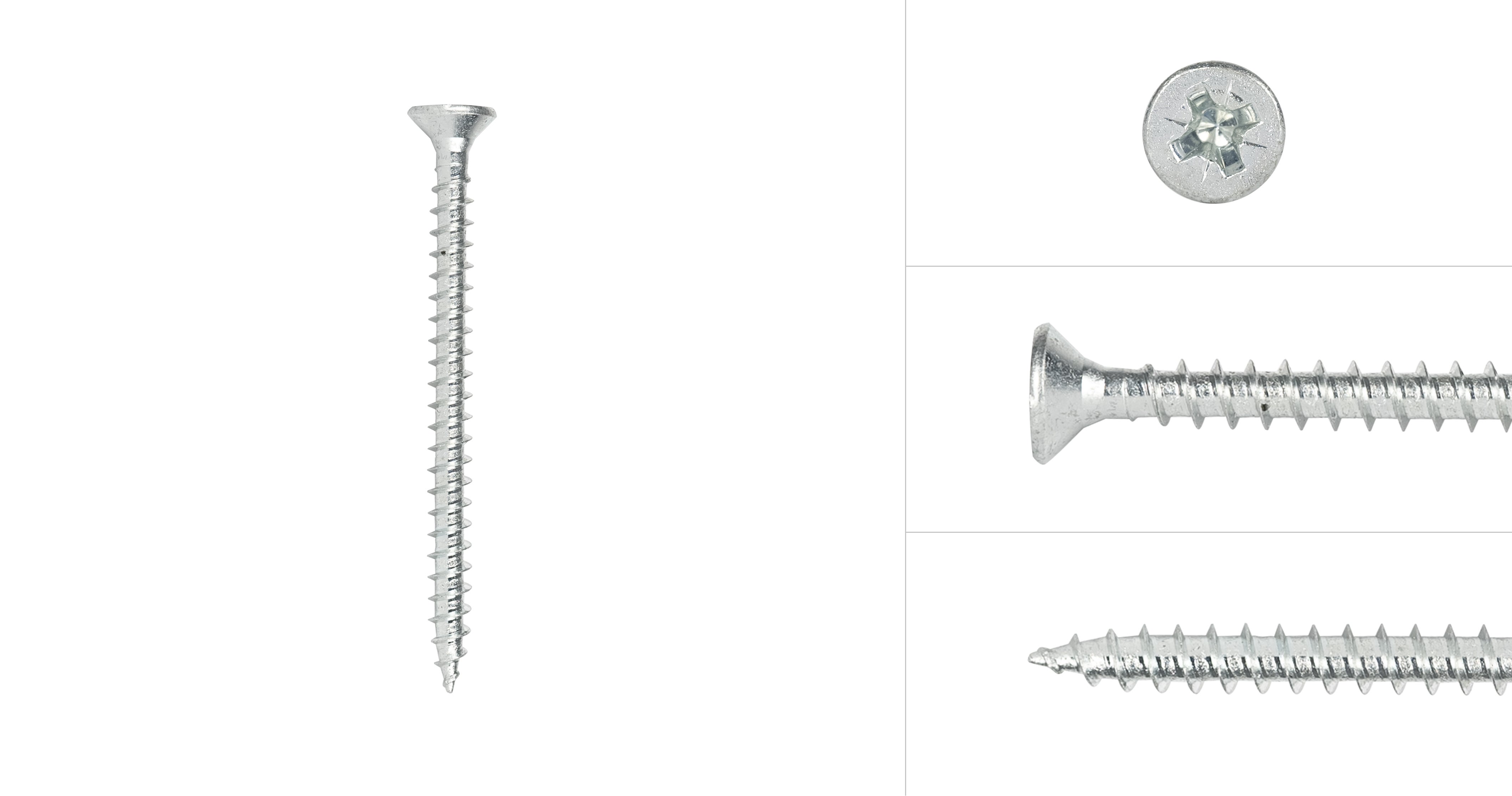 SKIR'CO (30 Pezzi) Viti In Acciaio Zincato 5,0 X 65 Mm