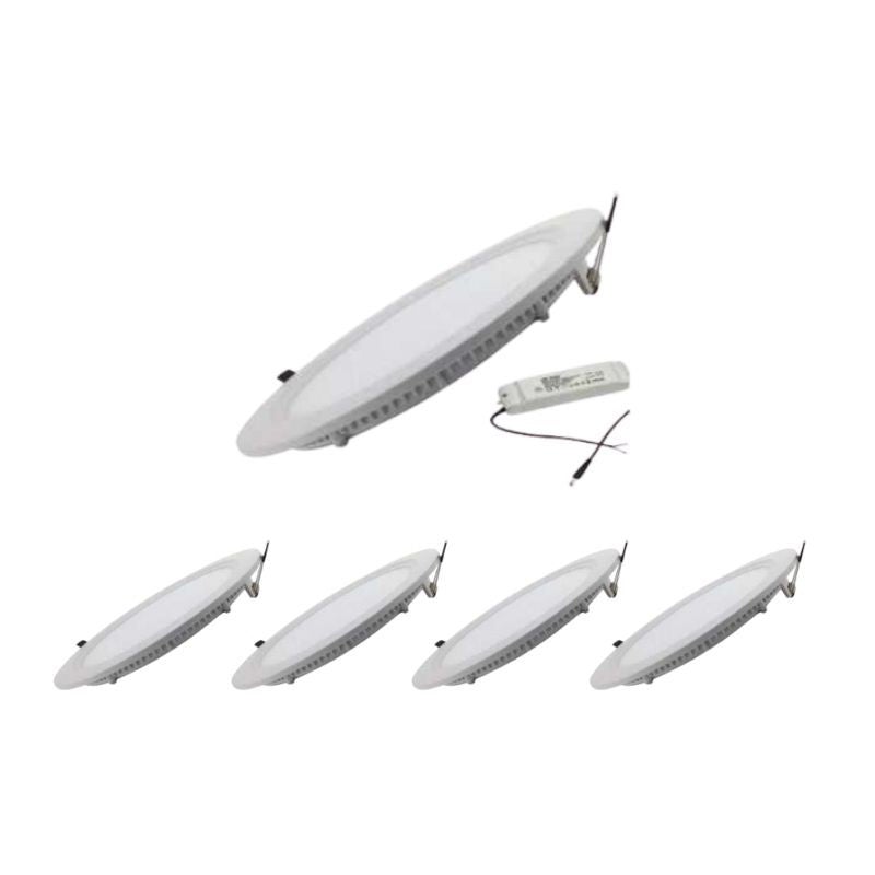 Dalle LED Ronde Encastrable 24W 290mm Blanc 6000K - Classe A+++ - Neuf - Marque Led Reflex