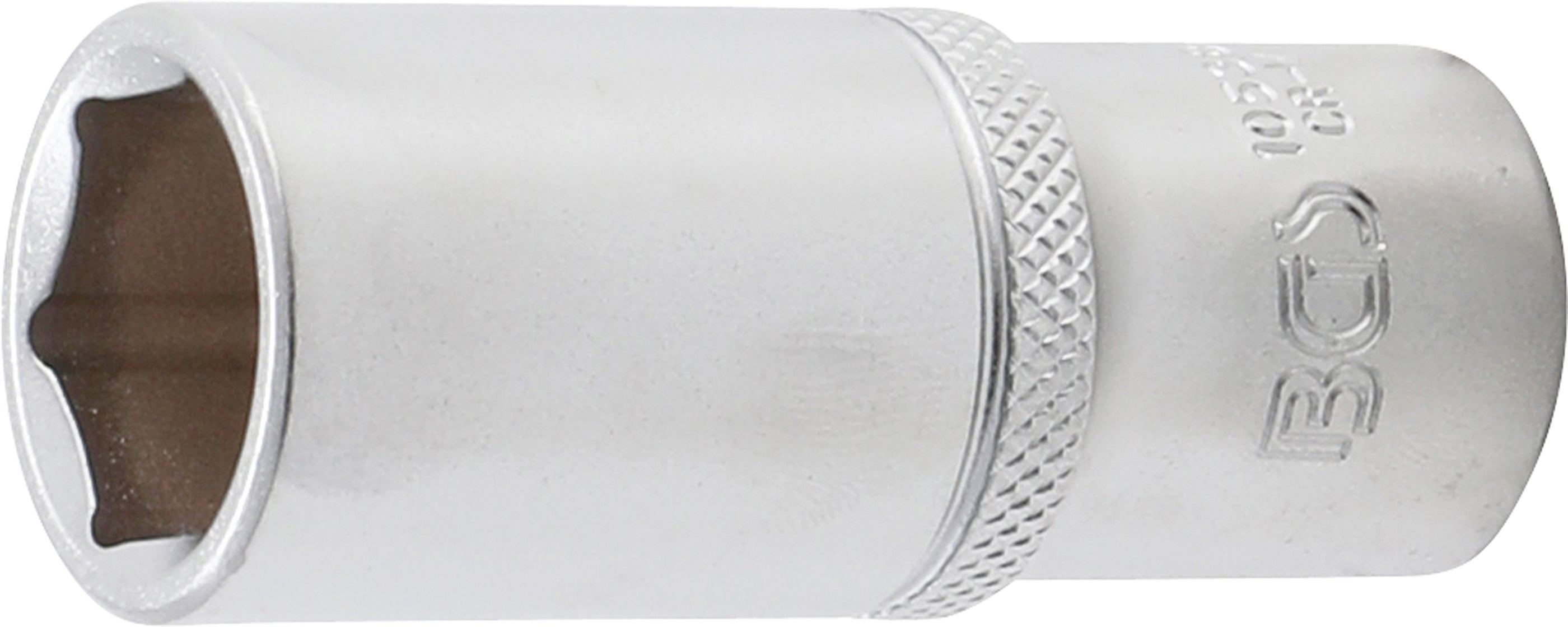 BGS Klucz nasadowy sześciokątny głęboki Napęd kwadratowy wewnętrzny 10 mm (3/8") SW 18 mm - 10538