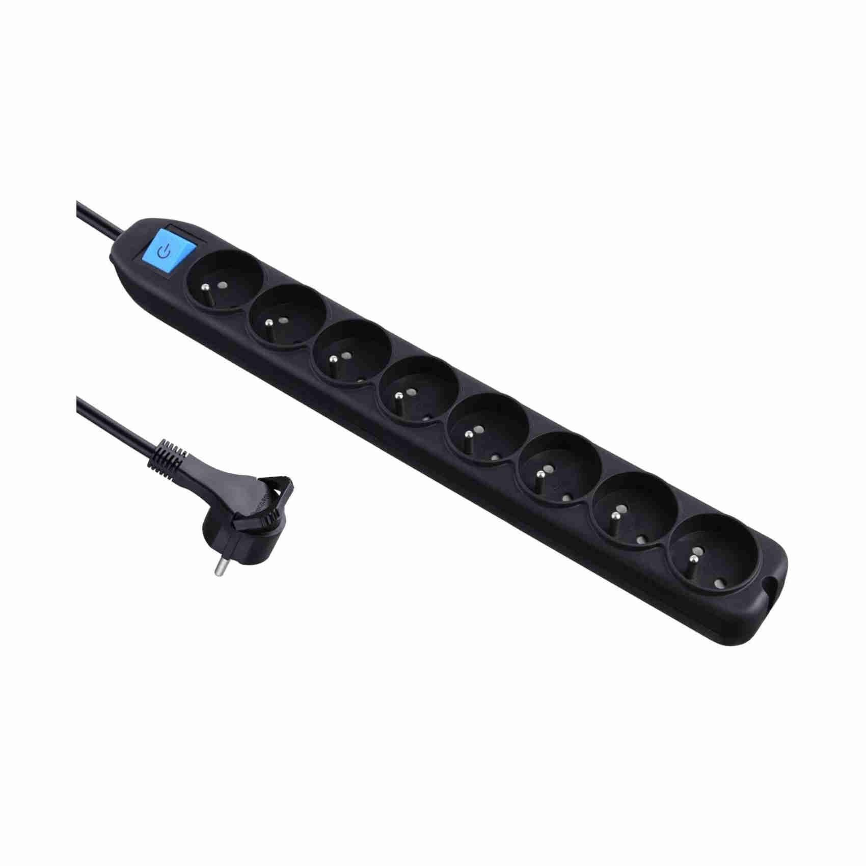 Electraline 32055 Bloc Multiprise 8 Prises Avec Interrupteur - Câble 1 ...