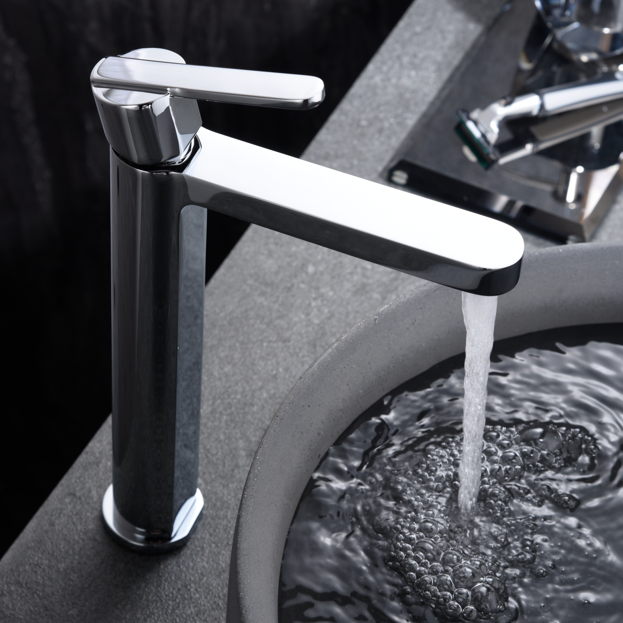 IMEX Grifo Monomando Lavabo Caño Alto Grifo Baño Mezclador