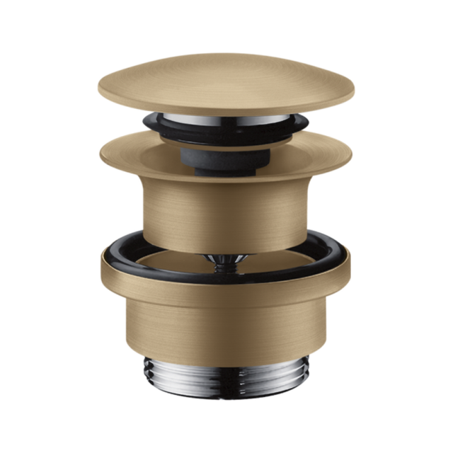 Bonde lavabo Push-open HANSGROHE bronze brossé