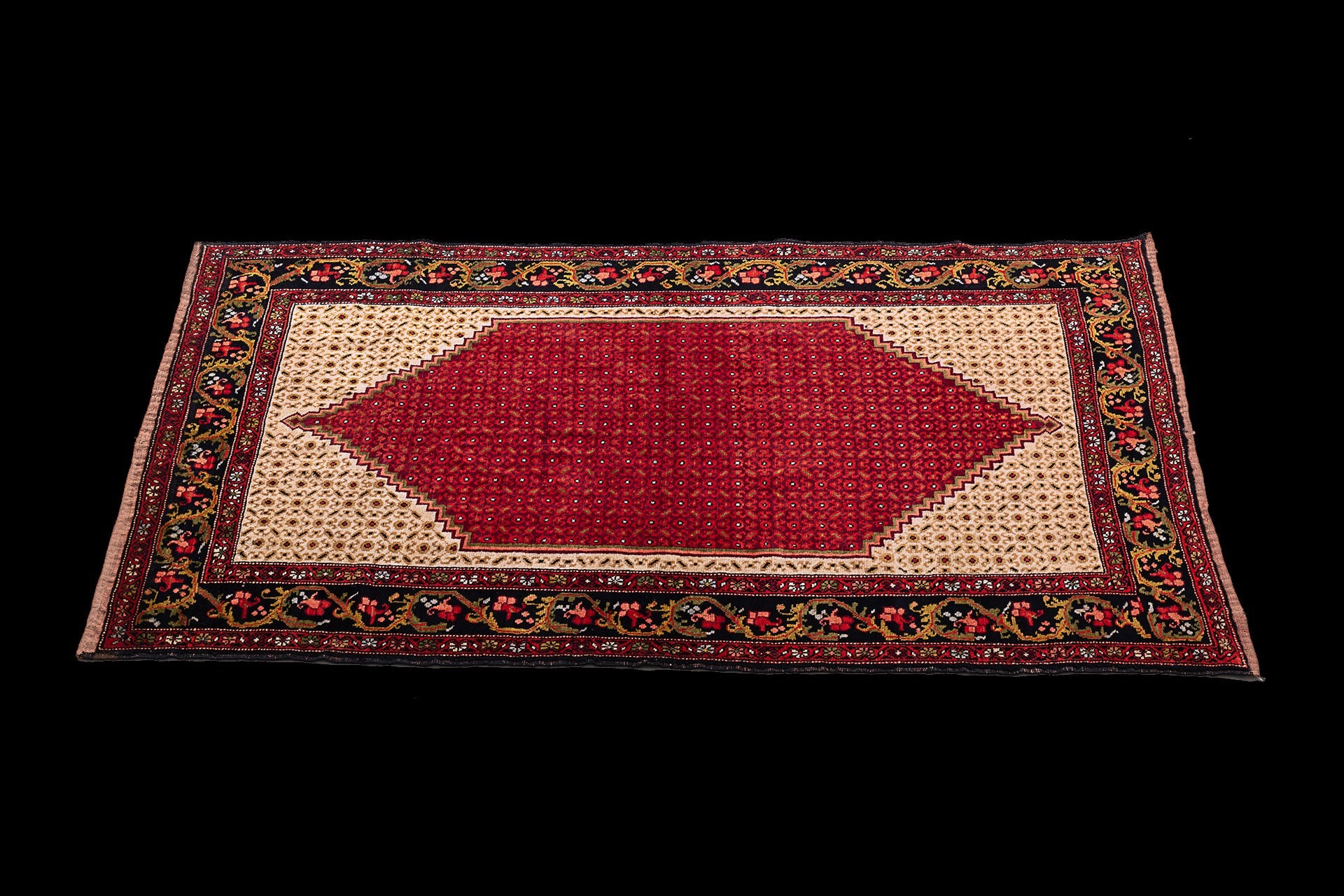 Oryginalny ręcznie tkany orientalny dywan, wymiary: 220x135 cm z certyfikatem autentyczności