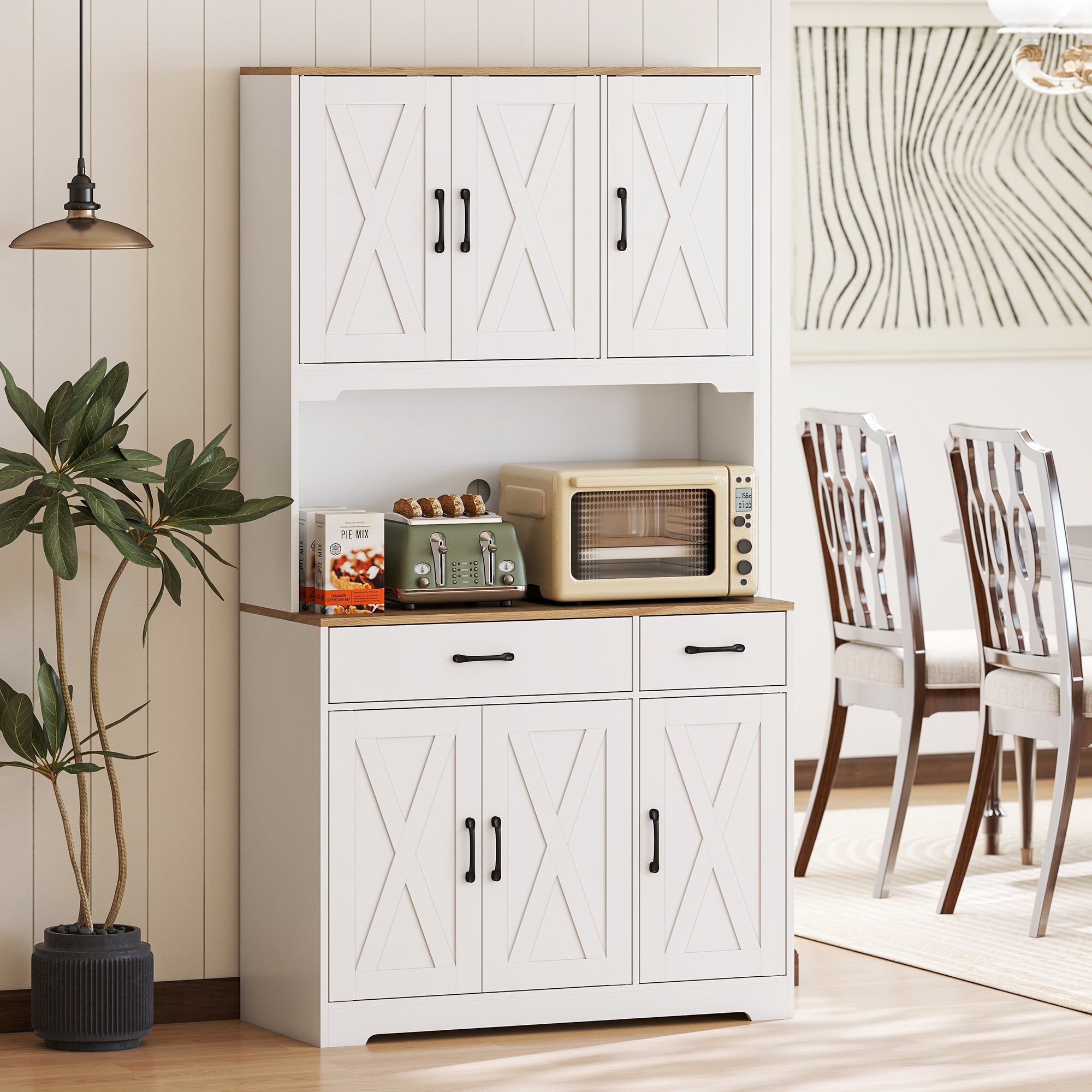 Armoire de cuisine panneau de particules HOMCOM - 2