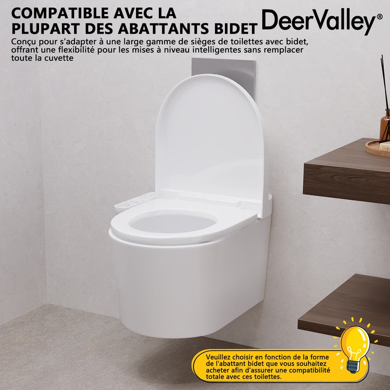 WC Suspendue Blanche en Céramique Design Sans Rebord avec Abattant Soft Close et Style Moderne Élégant - 9