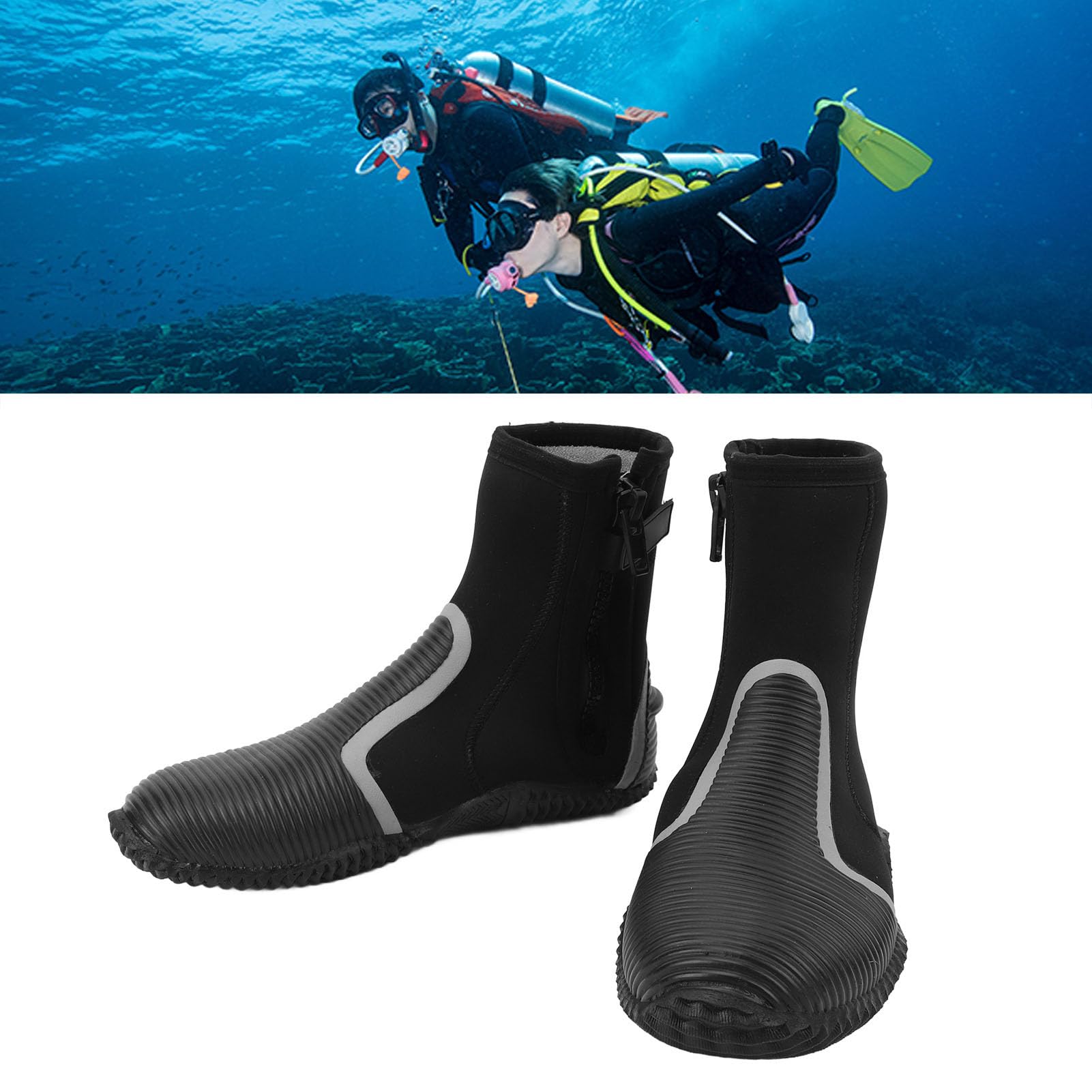 Stivali Da Sub In Neoprene 5mm ZCCO - Suola Antiscivolo Per Snorkeling E Immersioni