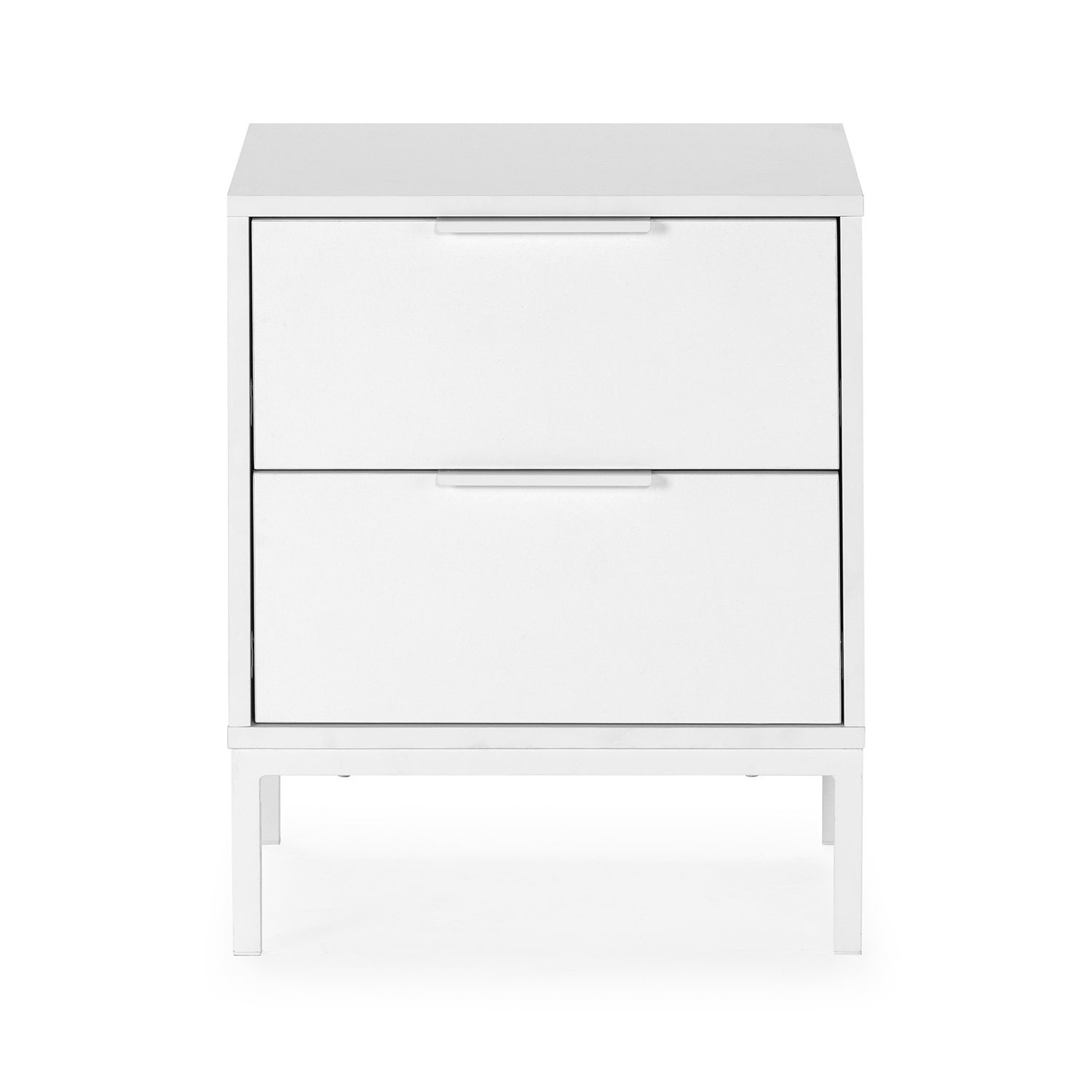 Mesita de noche Auri 2 cajones color Blanco - 4