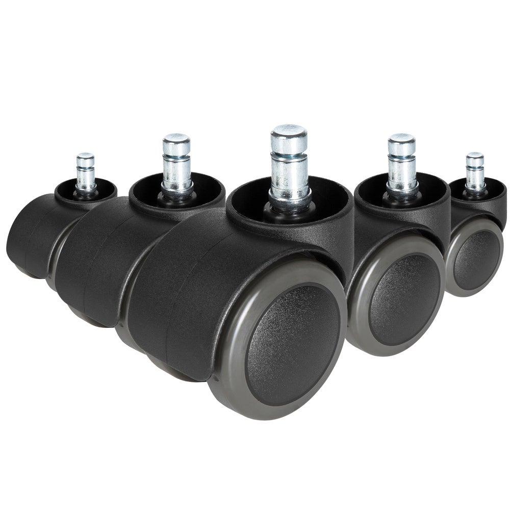 Kółka do krzeseł 5x ROLO FREE 10mm/50mm Czarny hjh OFFICE