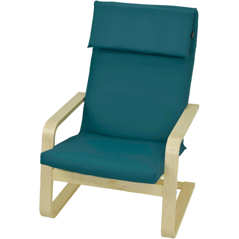 Poduszka na fotel drewniany Poang Pello AMPO morski gładki 1 szt.