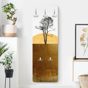 Porte-manteaux Mural Vintage MAGIDECOR – Doré à L'or Fin – 2 Patères – Neuf Blister