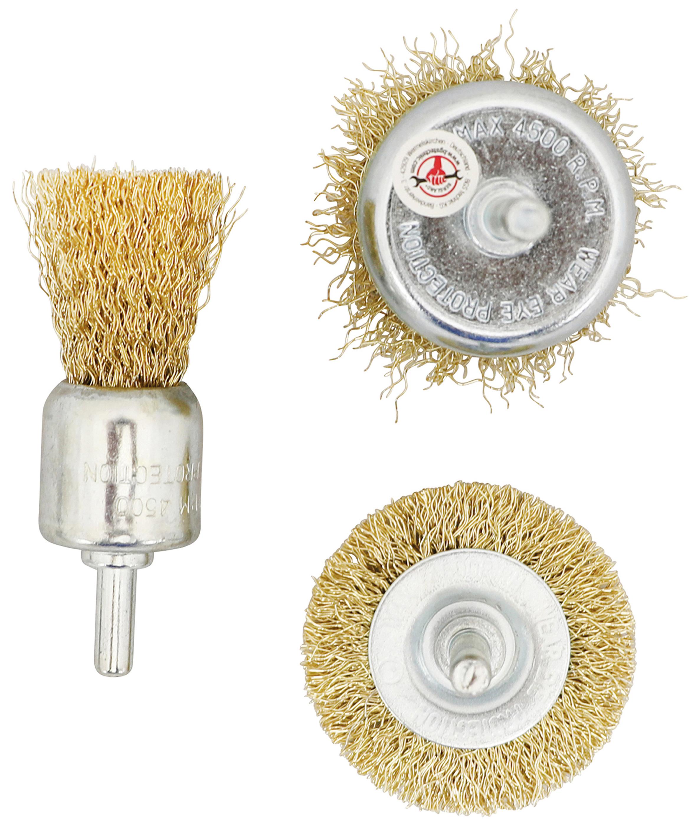 BGS Do It Yourself Jeu de brosses à fil d’acier Ø 25 50 mm 3 Leroy Merlin
