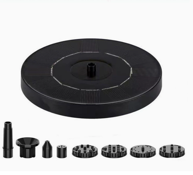 Fontaine solaire ronde de 16 cm de diamètre — Jeu d'eau de jardin — free download