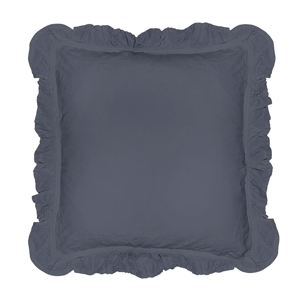 Komplet poszewek bawełnianych 2x40x40 cm Stonewashed Exclusive Natural Grey - Limasso