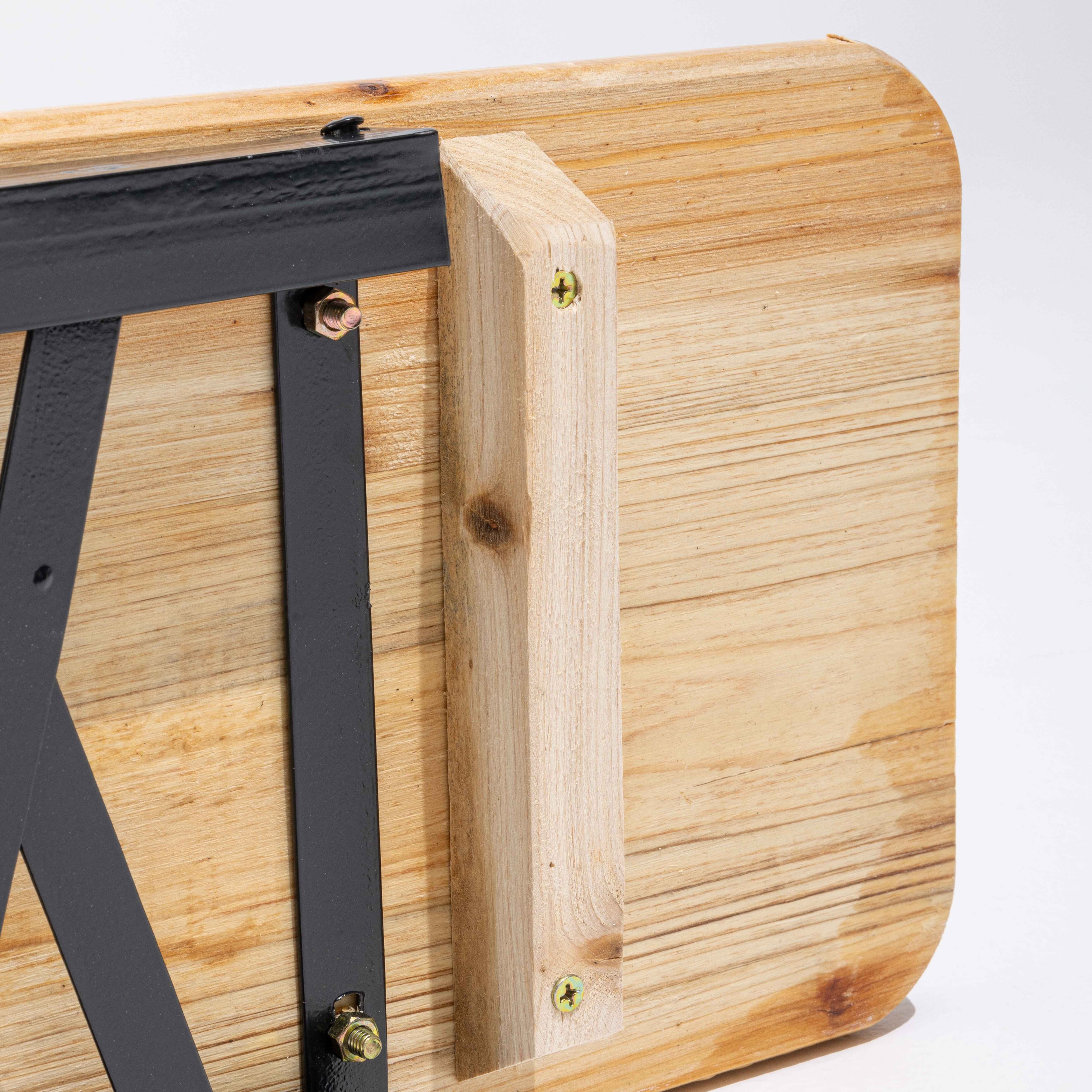 Lot de 2 bancs pliants brasserie en bois 180 cm - 5