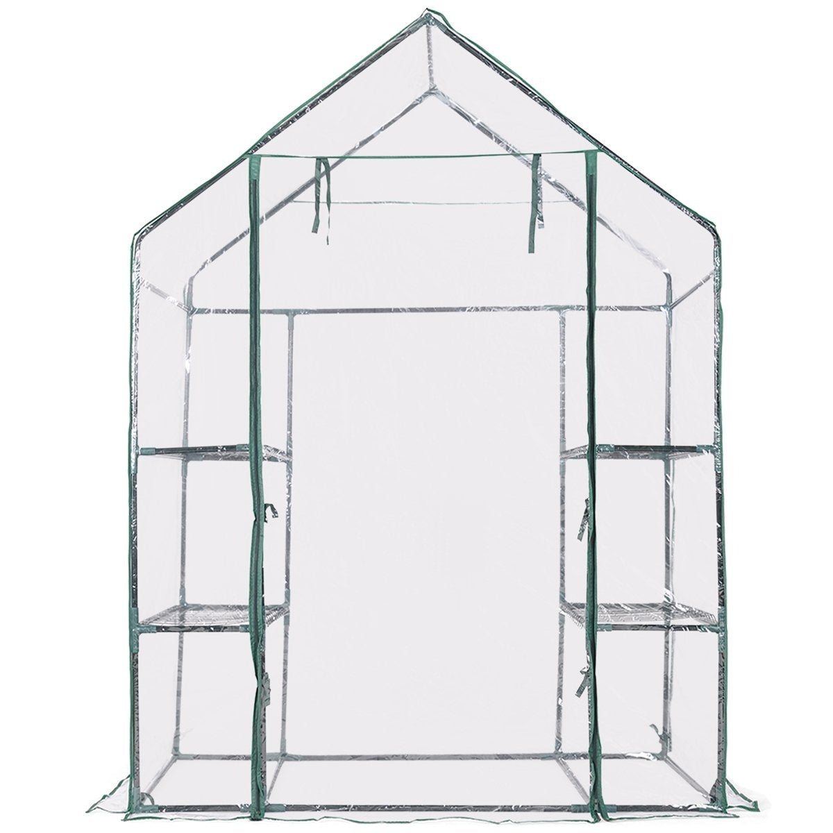 Serre avec étagères, couverture PVC, 143 x 73 x 195 cm | Leroy Merlin