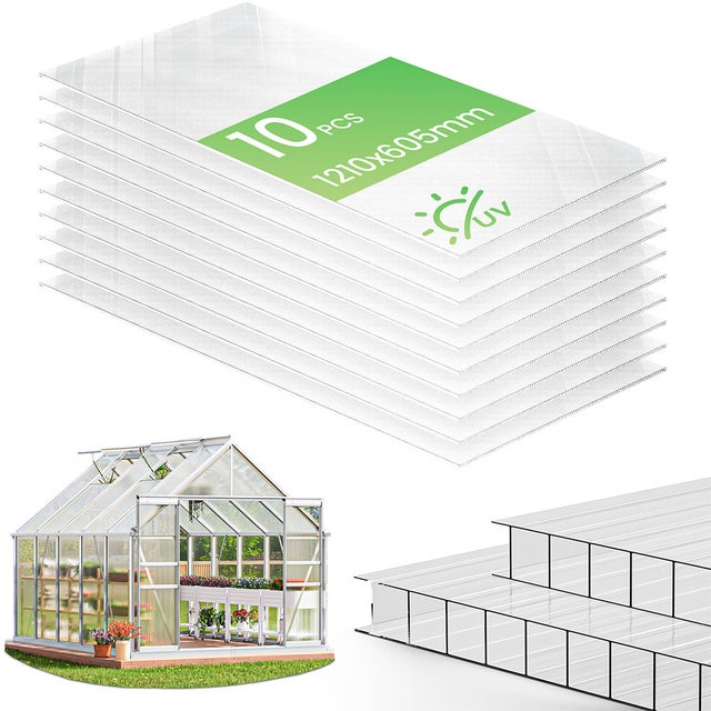 Plaques de toiture ondulées en bitue pour serres et garages - Facile à