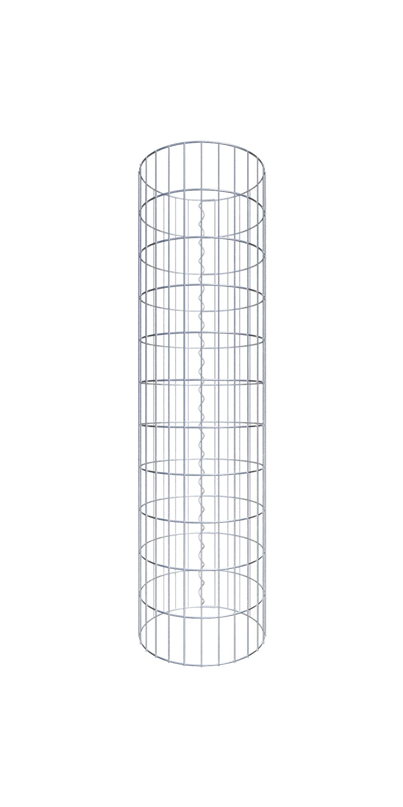 Kolumna gabionowa o średnicy 42 cm, okrągła MW 5 x 10 cm - Wysokość: 1,10 m