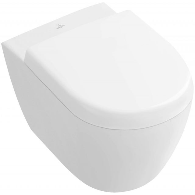Villeroy & Boch Subway 2.0 WC à réservoir profond, Compact sans bord, ovale, suspendu, 355x480x360mm, 5606R001, Farbe: Blanc