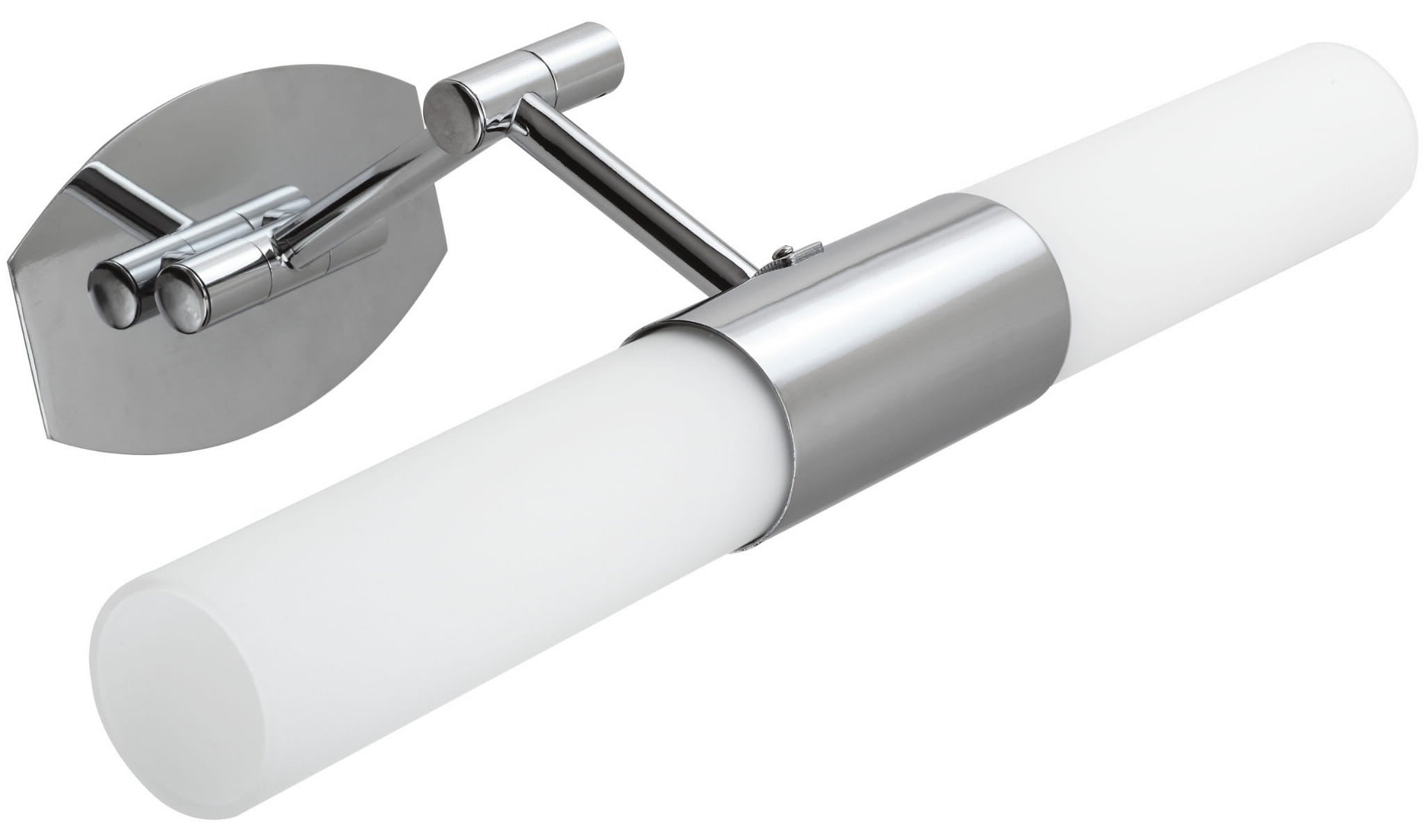 Kinkiet ścienny Jadet chromowany biały 2xE14x40W wym: 11 x 36 x 28 cm szkło IP20 Candellux