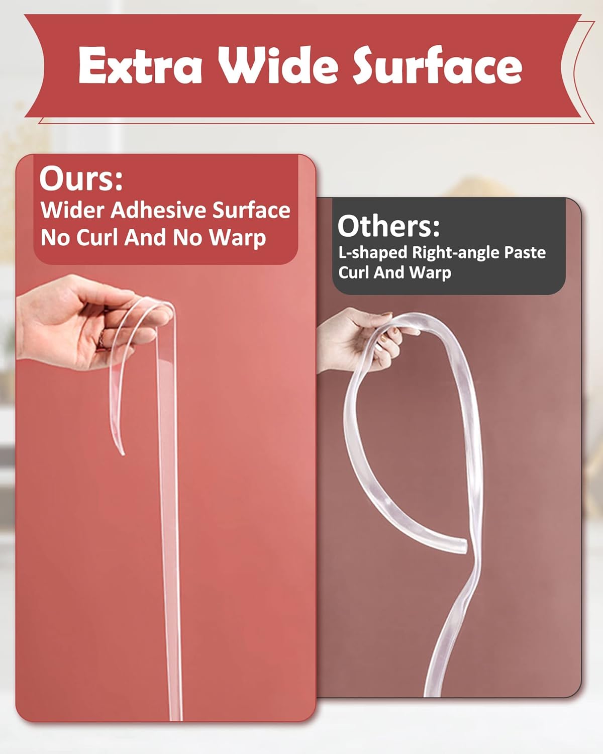 Protection d'angle pour table de bébé, ruban adhésif nano ultra résistant pré-adhésif 3M pour protéger les tables et meubles de bébé - 3