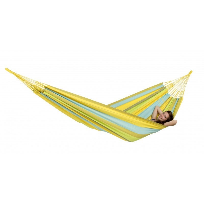 Hamac ENO DoubleNid Ultra-léger, Idéal Pour Le Camping Et La Randonnée, Couleur Saphir/jaune, Neuf Sous Emballage D'origine
