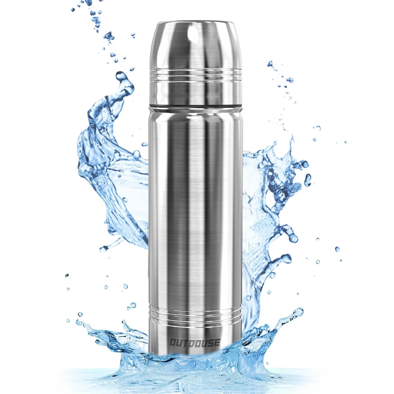 Fackelmann Borraccia Termica 350 Ml In Acciaio Inox - Thermos Isotermico Per Caffè E Tè, Colori Casuali, 22 Cm