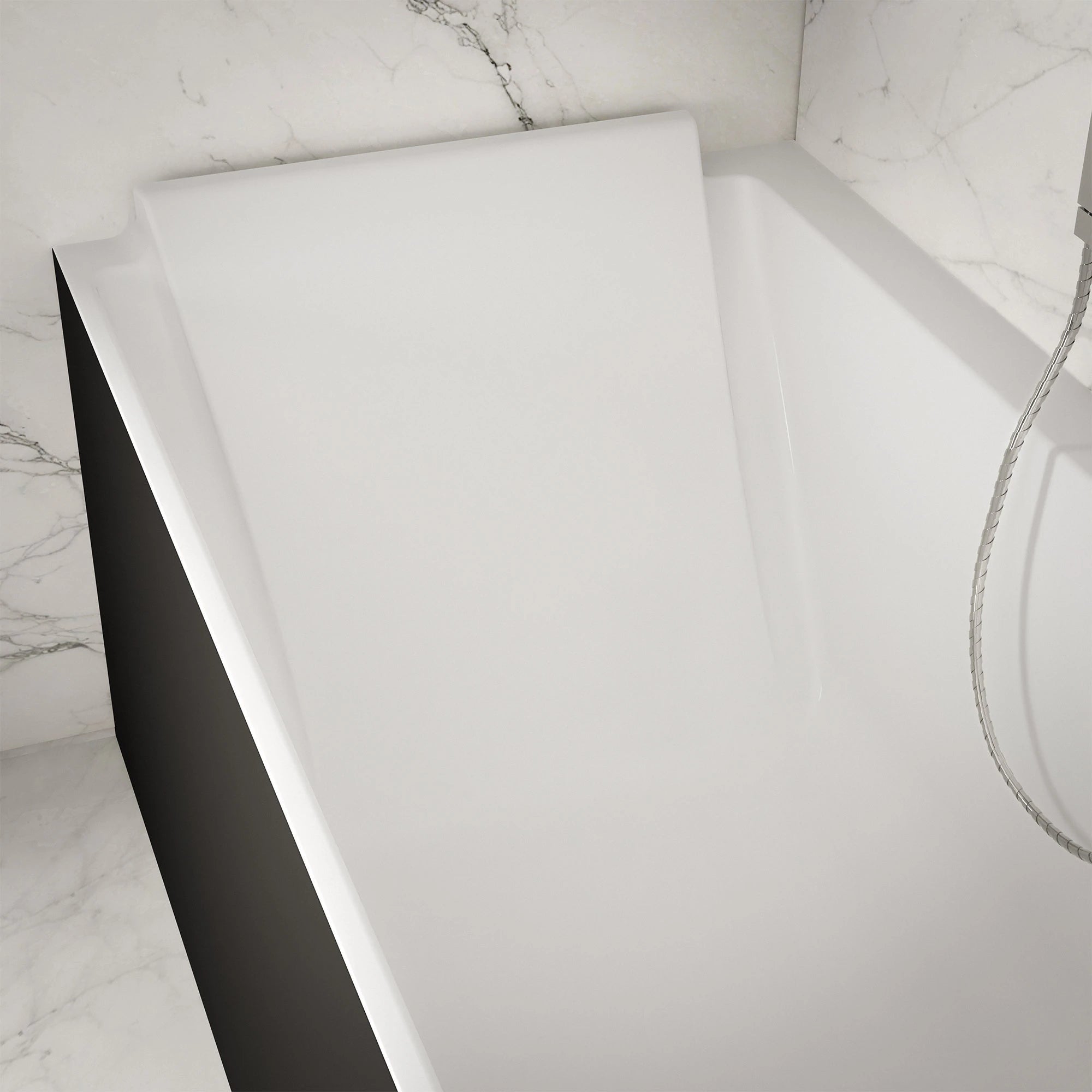 Baignoire Ilot Quantum 170 gauche noire 170 x75 x58 cm, by SPALINA - 8