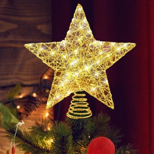 Stella per albero di Natale – Arte in ferro 25 x 20 cm