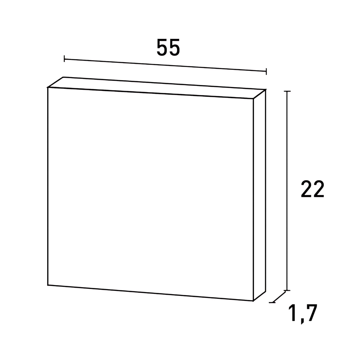 Panneau de porte aplati Elément Orac Decor D504 LUXXUS décoratif avec profil pour le mur et la porte - 3