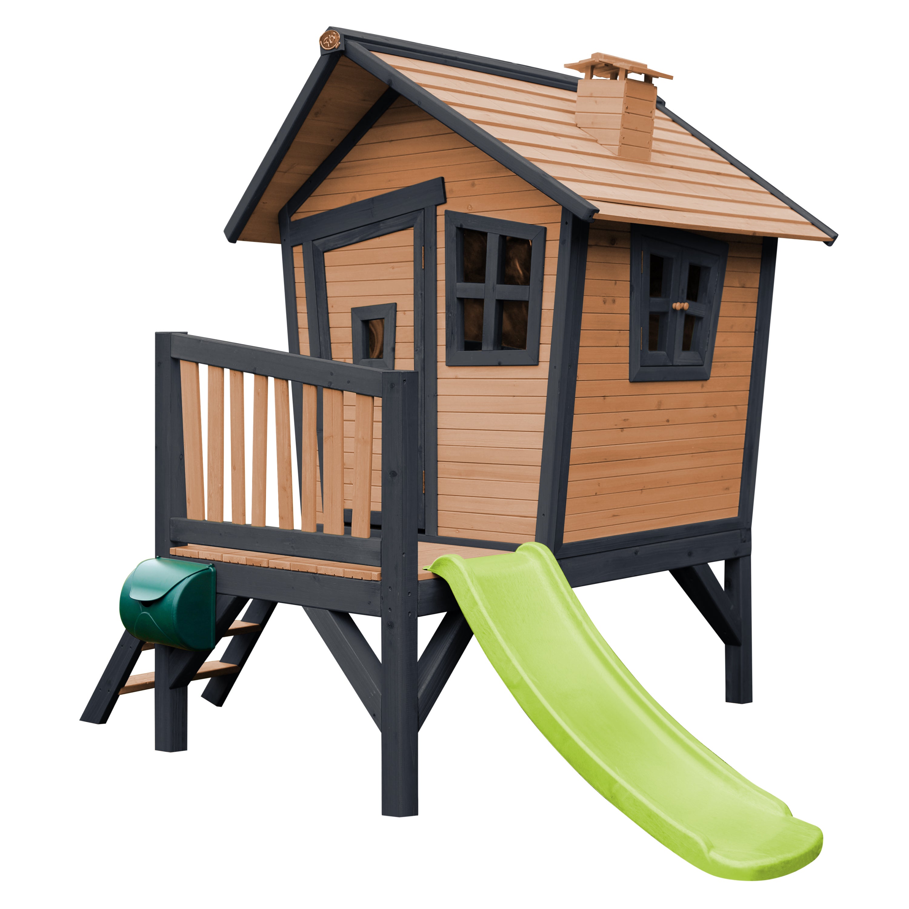 Casita Tobogan Madera Exterior Casita De Madera Infantil, Elevada