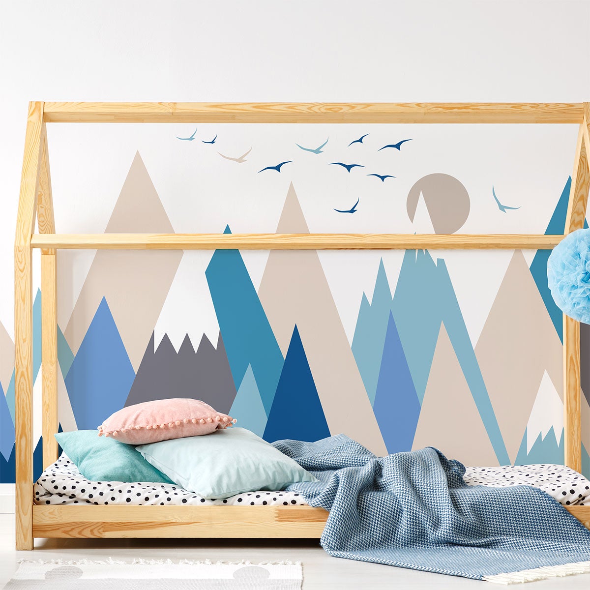 Adesivo bambino di montagna scandinavo nicoka - Sticker adesivo - adesivi murali - 60x90cm - 7
