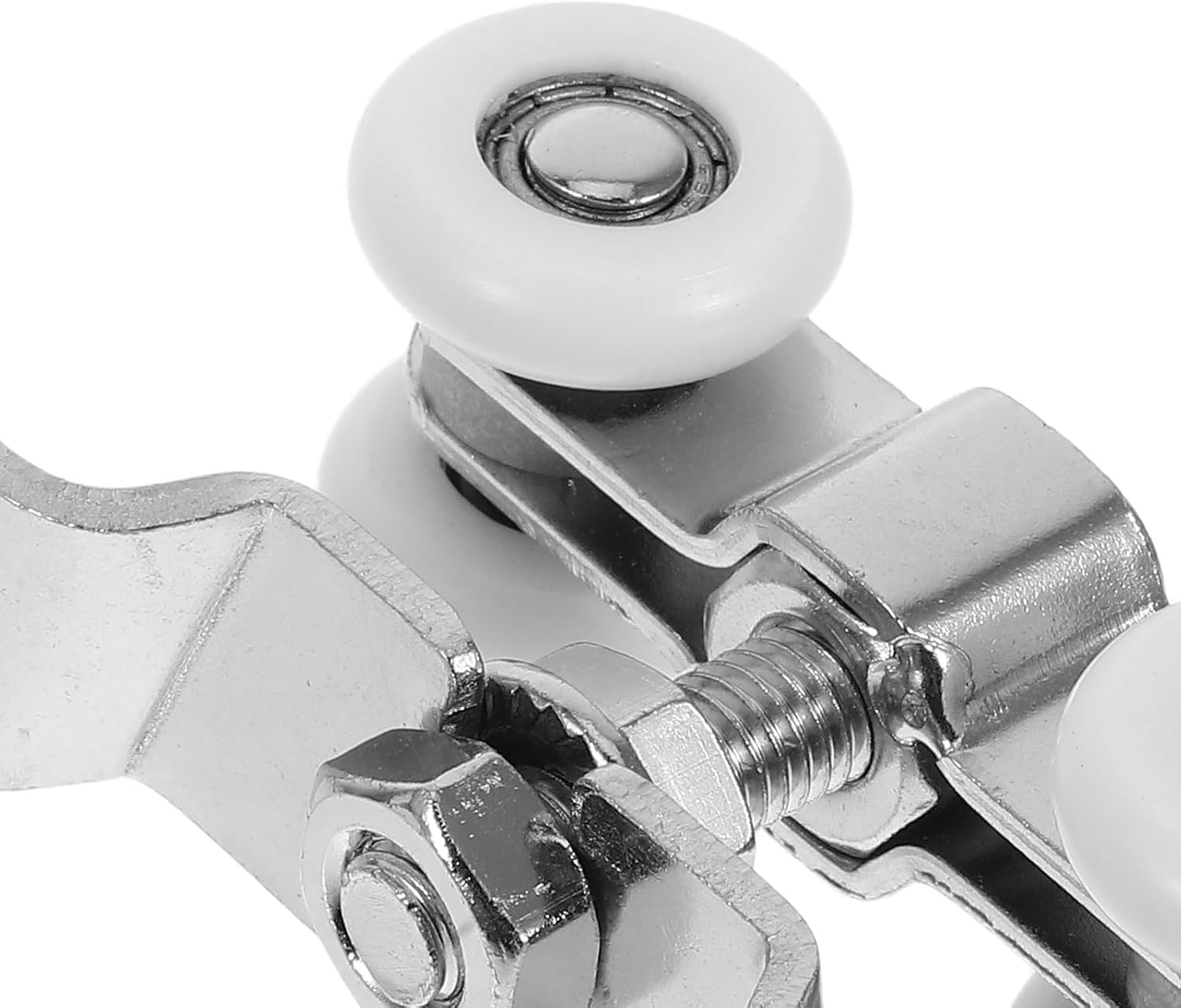 Kit de 2 Roulettes Silencieuses en Nylon et Acier Inoxydable, Poulies pour Portes Coulissantes à Galandage, Installation Facile pour Portes - 3