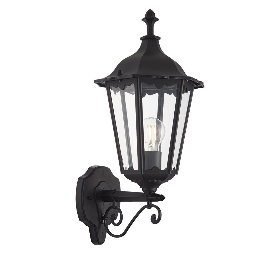 Kinkiet zewnętrzny LED BURFORD 60W 4000K 5400lm aluminium czarny matowy-przezroczysty wym:49x22,5x27cm IP44 Endon