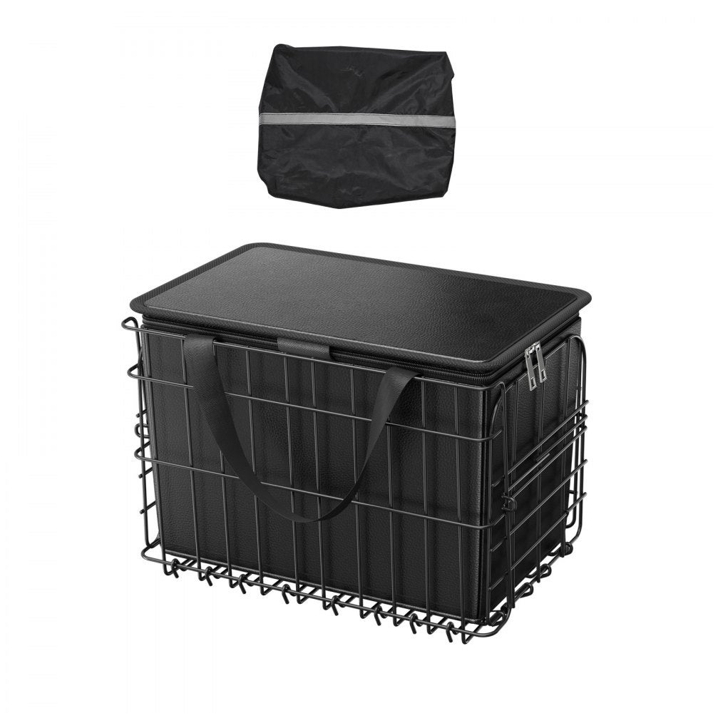 Panier arrière pliable pour vélo avec filet pour un transport sécurisé TEKMAQUINAS - 4