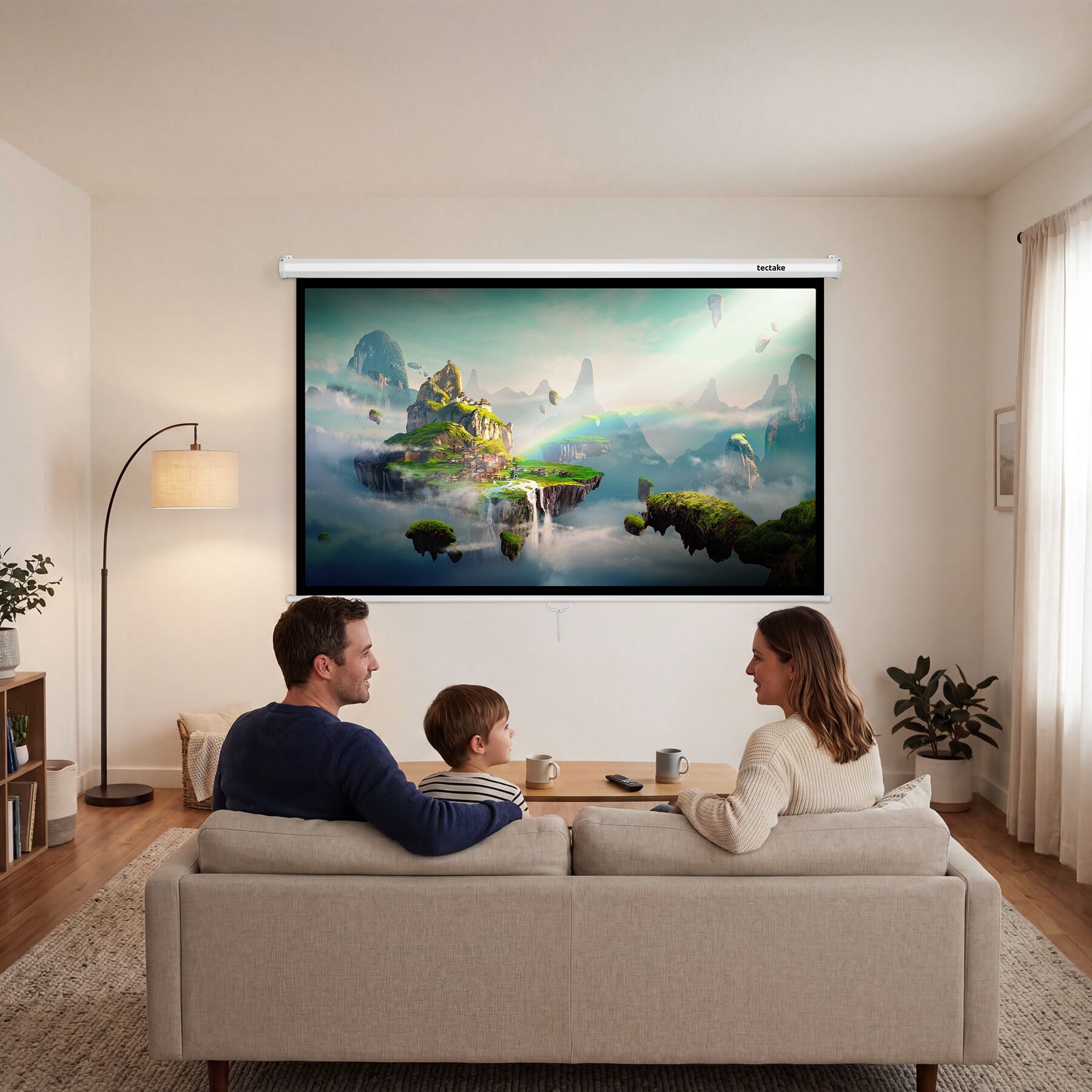 Schermo Per Proiettore 72 Pollici 16:9 – Pieghevole In Spandex, Per Home Theater E Eventi - 6