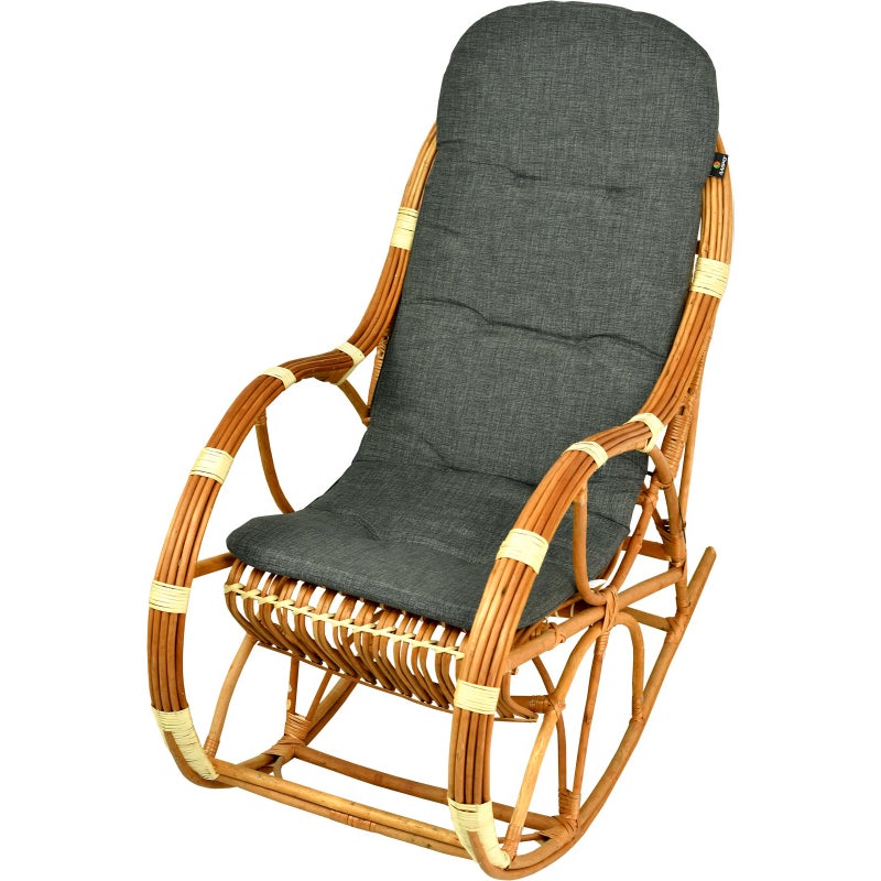 Poduszka na fotel bujany wiklinowy AMPO antracyt 1 szt.