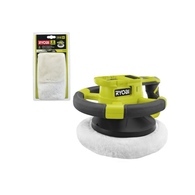 Pack RYOBI - Polisseuse RBP18250-0 - 18V One+ - sans batterie ni chargeur - Bonnet polissage et lustrage RAK2BB