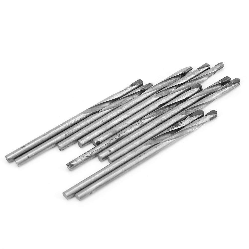 Zestaw 10 wierteł spiralnych z chwytem prostym z węglika spiekanego do drewna, plastiku, metalu (4,0 mm (10 sztuk))