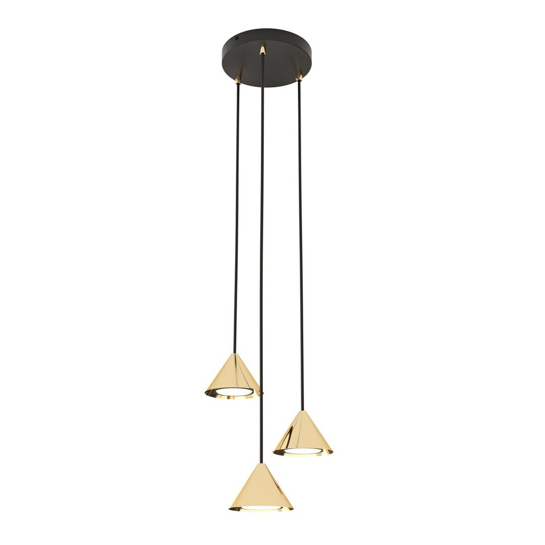 Lampa wisząca Elit czarno-złota 3xGX53x10W wym: 100 x 20 x 20 cm metal Emibig