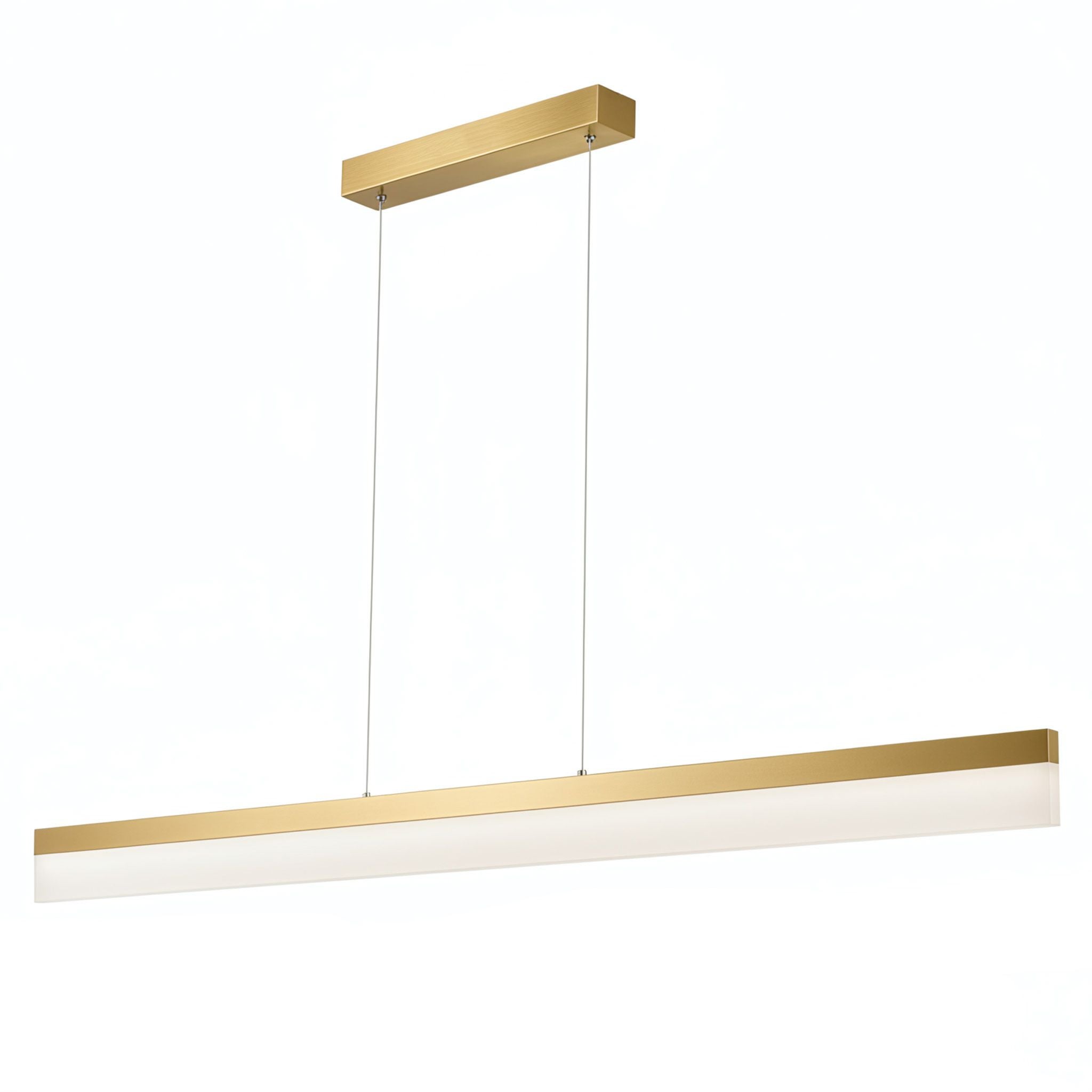 Lampa Sufitowa Wisząca Toolight App1694-Cp Złoty Szczotkowany 120Cm Led