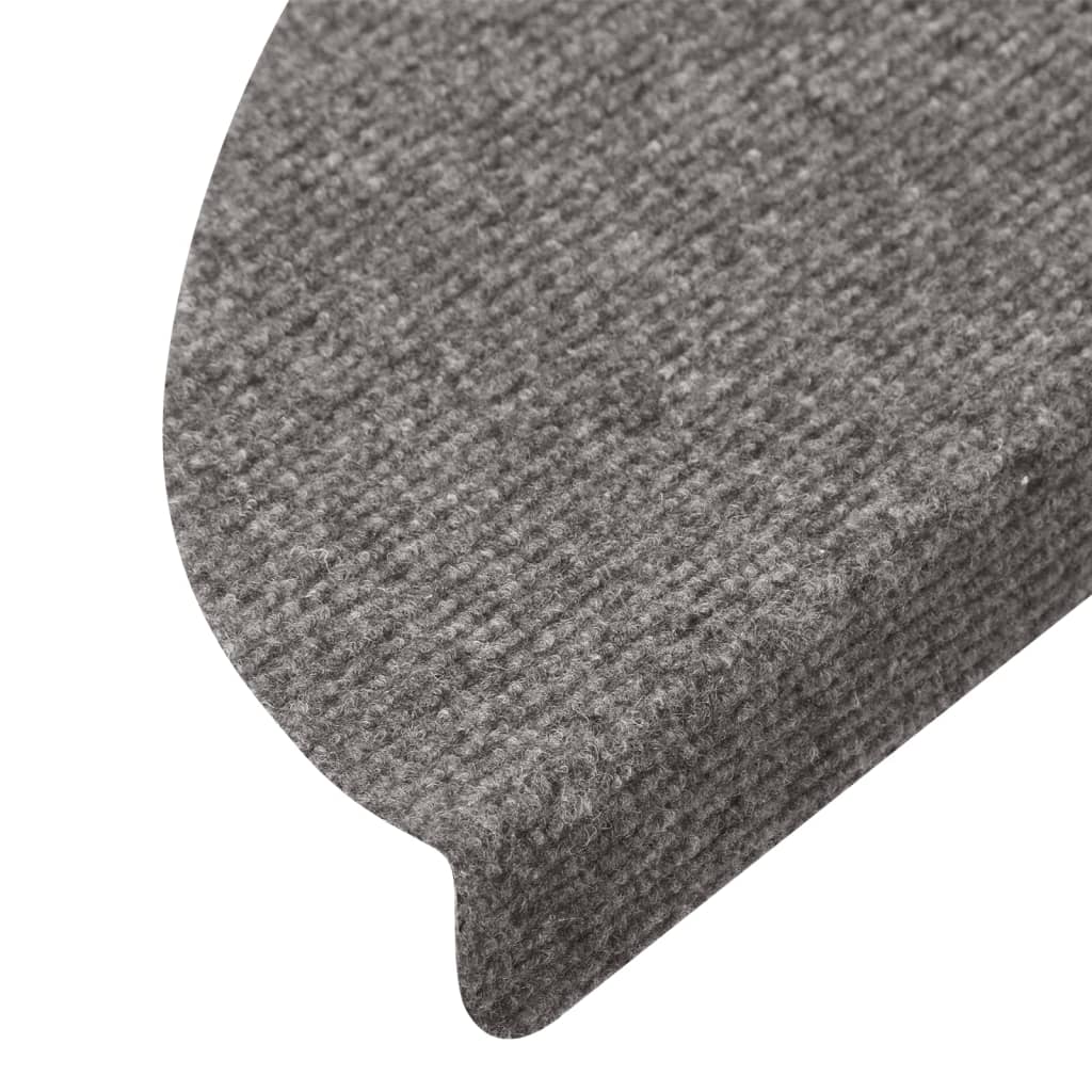Tapis d'escalier auto-adhésifs 10 pcs | Paillasson d'escalier | Marchette gris 56x17x3 cm CFW65020 - 7